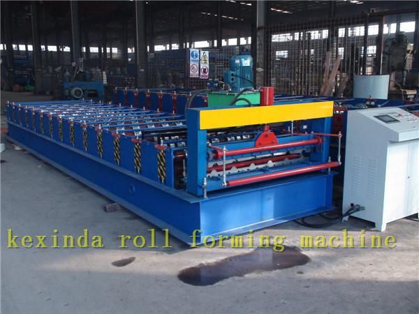 1000 Horizontal Pbr Panel Roll Forming Machine Parking Tiles Making Machinery Manually