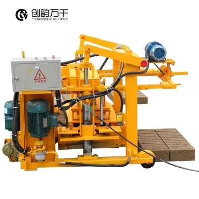 Mobile 40-3A Egg Laying Brick Machine Portable Cement Block Making Machine