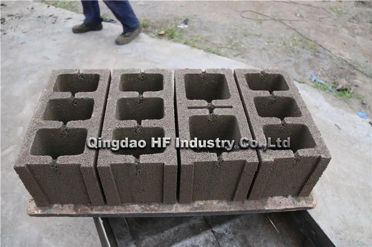 Small Cheap Manual Concrete Sand Fly Ash Cement Paving Hollow Block Brick Making Machine Price