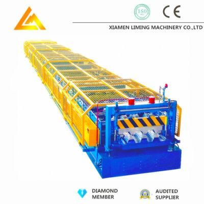 New Customized Factory Price Factory Outlet Full Automatic Floor Decking Tile Making Machine with 6 Meters Pneumatic Stacking Pallet