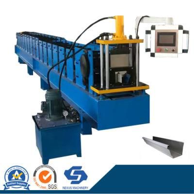 Steel Roofing Gutter Downspout Cold Roll Forming Machine/Rain Water Valley Gutter Making Machine