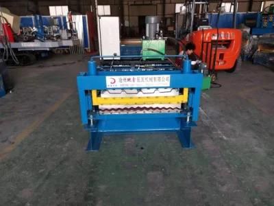 Galvanized Sheet Cutting Roofing Trapezoidal Tile Roll Forming Machine