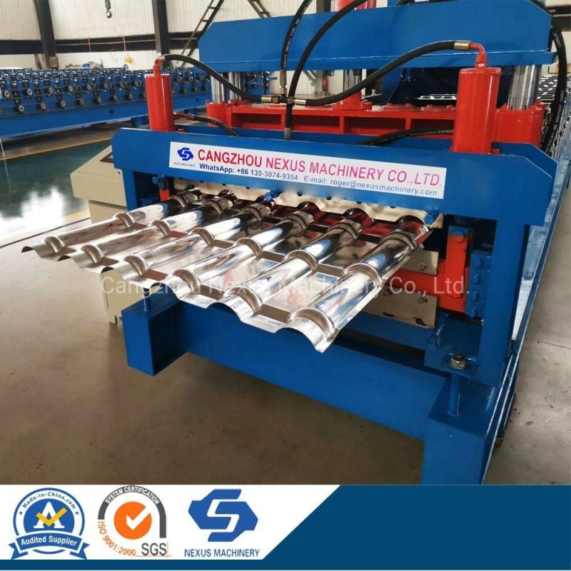 Versatile Sheet Roll Forming Machine Step Tile Roofing Sheets Tilespan Making Production Line