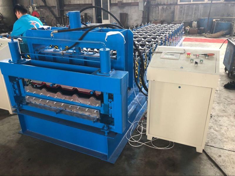 Good Quality Double Roof Panel Cold Roll Forming Making Machine in China