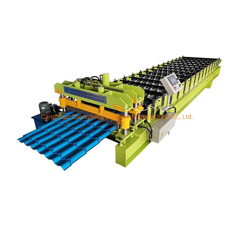 High Speed Glazed Step Tile Sheet Roofing Roll Forming Making Machine Metcoppo Steptiles Wall Panel Machine Construction Machinery Ibr Corrugating Machinery