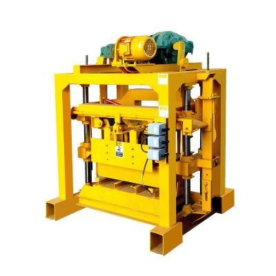 Small Qt4-40 Manual Concrete Solid Brick Hollow Block Making Machine Price