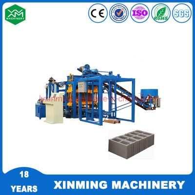 Full Automatic Qt4-18 Concrete Cement Hollow Pavement Interlocking Block Making Machine for Sale