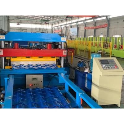 Budiling Material 3D Effect Metal Sheet Colored Roof Sheet Glazed Tile Roll Forming Machinery