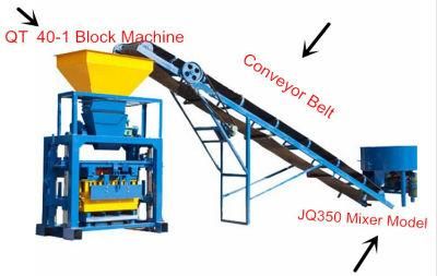 Qt40-1 Hollow Concrete Small Block Brick Making Machine / Cement Block Machinery