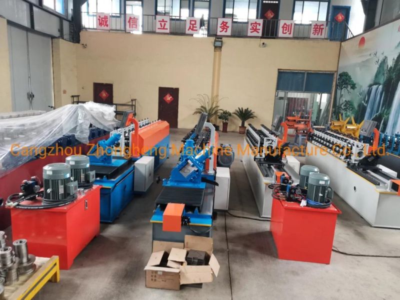 Galvanized Steel C U Channel Roll Forming Machine