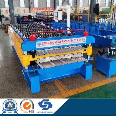 Trapezoidal Ibr Roof Sheet Making Machine Corrugated Roofing Double Layer Roll Forming Machine