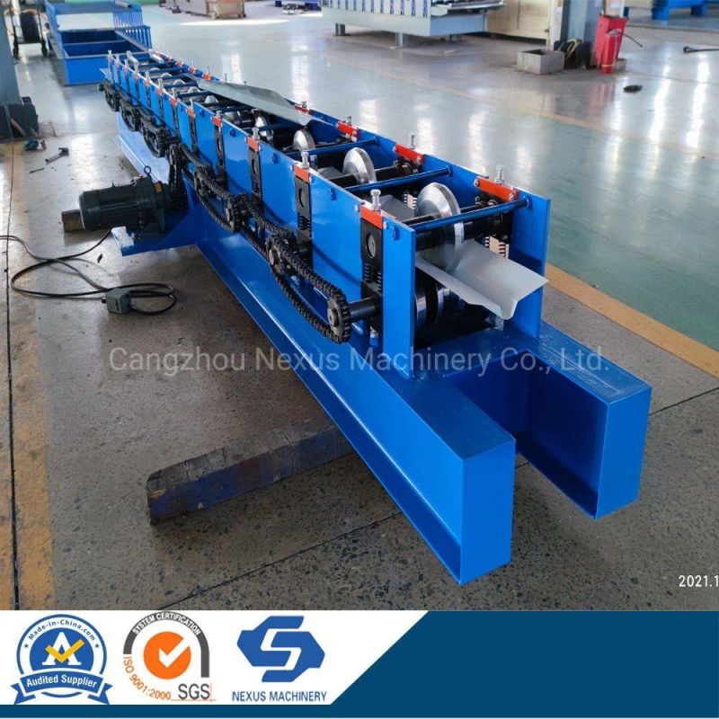 Steel Ridge Cap Roll Forming Machine Galvanized Roof Top Ridges Equipment