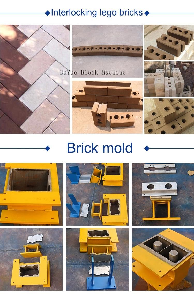 Germany Hr1-10 Hydraulic Vibration Construction Machinery Block Machine, Clay Soil Brick Making Machine