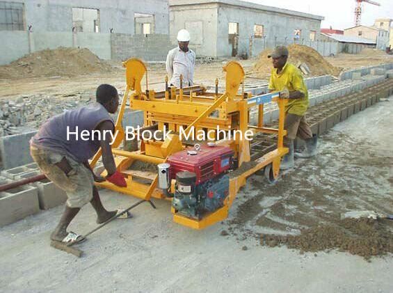 Qmd4-45 Diesel Mobile Brick Machine with Good Density Bricks