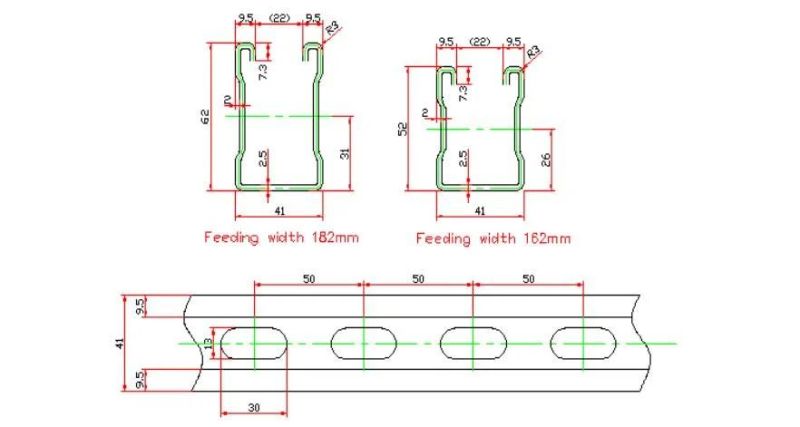 Roll Forming Machine for U41 Solar PV Bracket Profile