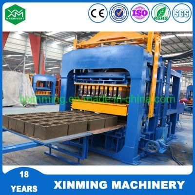 Building Material Qt10-15 Curved Block Forming Machine with Concrete Mixer Block Making