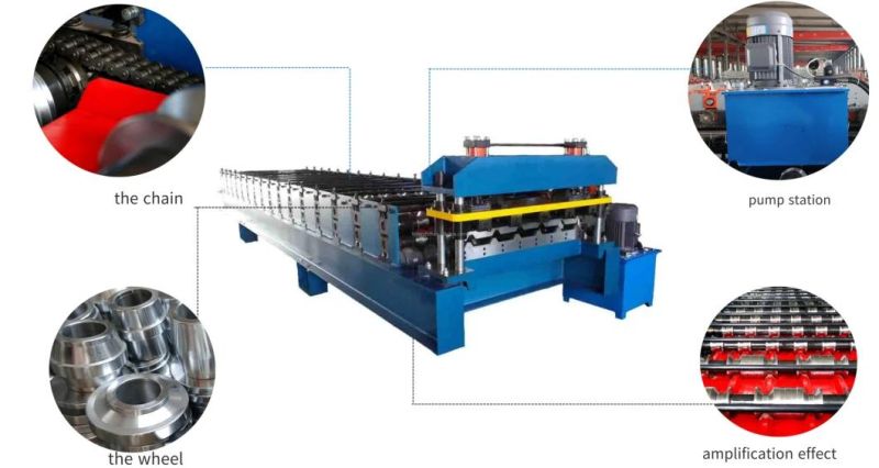 Trapezoidal Metal Roof Sheet Roll Forming Machine