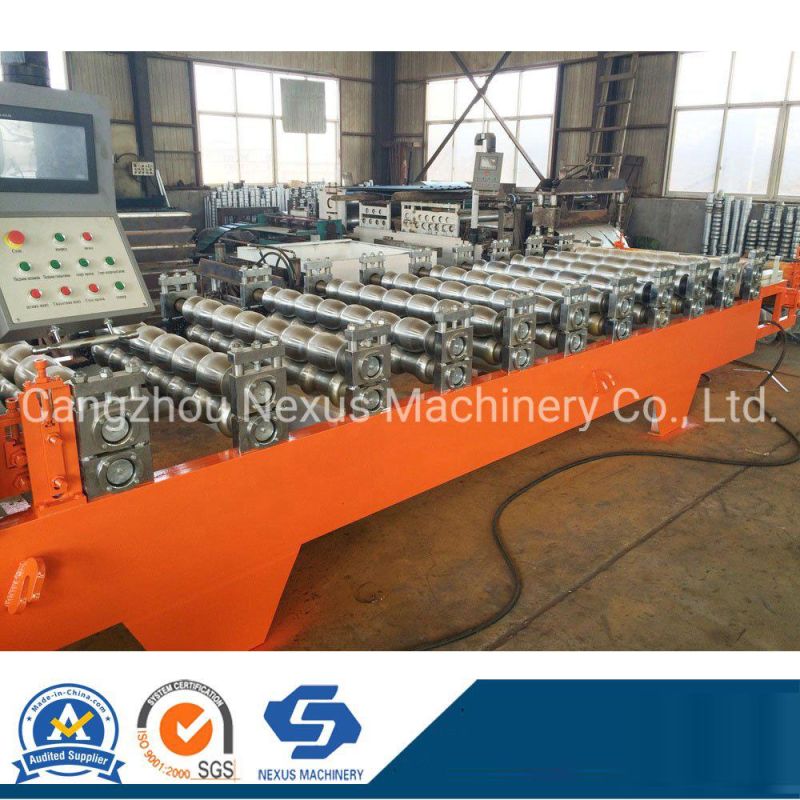 1100mm Russia Type Glazed Steptile Roofing Panel Roll Forming Machine