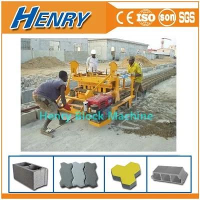 Qmd4-45 Concrete Brick Machine No Need Electricity Power