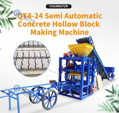 Qt4-24 Concrete Cement Brick Manufacturig Machine in Sri Lanka