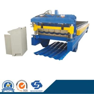 China Machinery Galvanized Metal Glazed Tile Sheet Metal Roof Roll Forming Machine Price