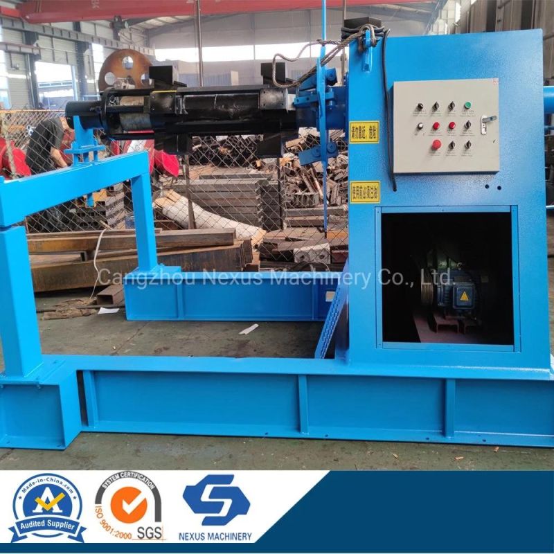 Taiwan Quality Hydraulic Decoiler with Coil Car Full-Automatic Metal Sheets Uncoiler