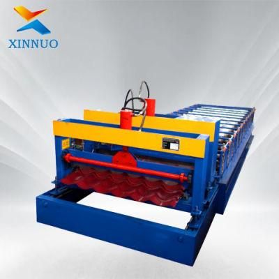 1100 Roof Step Glazed Tile Roll Forming Machine