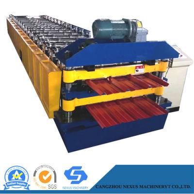 2019 New Style Metal Galvanized Dual Level or Double Layer Roofing Sheet Roll Forming Machine