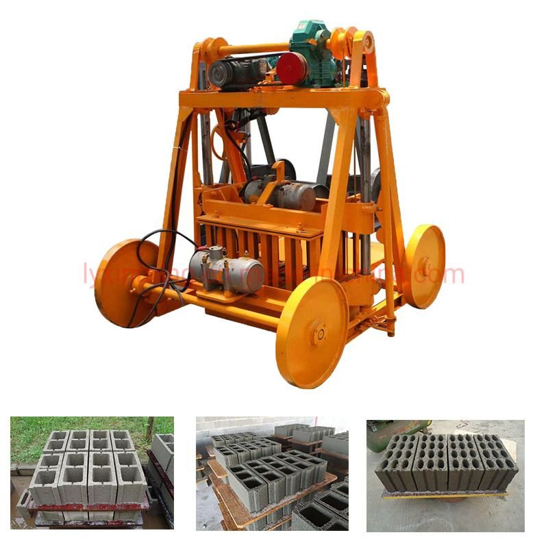 Factory Price Qmy4-45 Easy Move Concrete Cement Hollow Soild Pavement Block Making Machine for Construction Materials