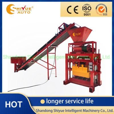 Semi Automatic Fly Ash Cement Paving Brick Hollow Block Making Machine From China
