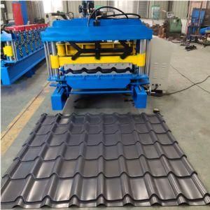 Zinc Steel Sheet Metal Roofing Glazed Tile Roll Forming Machine