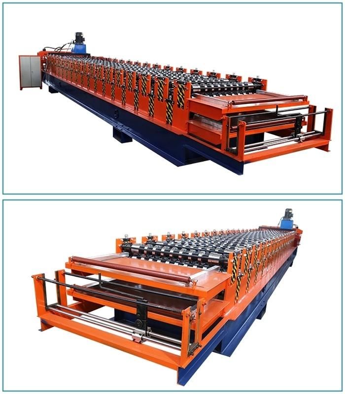 Cold PLC Automatic Galvanized Corrugated and Trapezoidal Roof Panel Sheet Roll Forming Machine