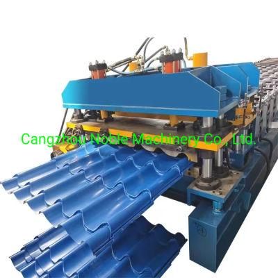 1100 Glazed Step Span Tile Roof Roll Forming Machine