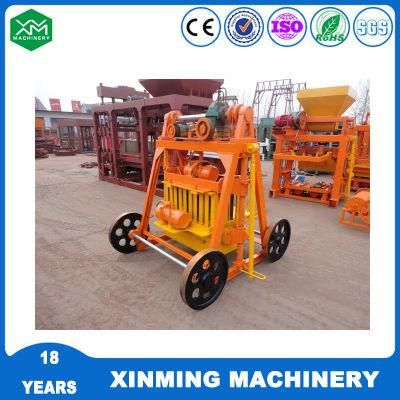 Qtm4-45 Small Manual Mobile Brick Making Machine