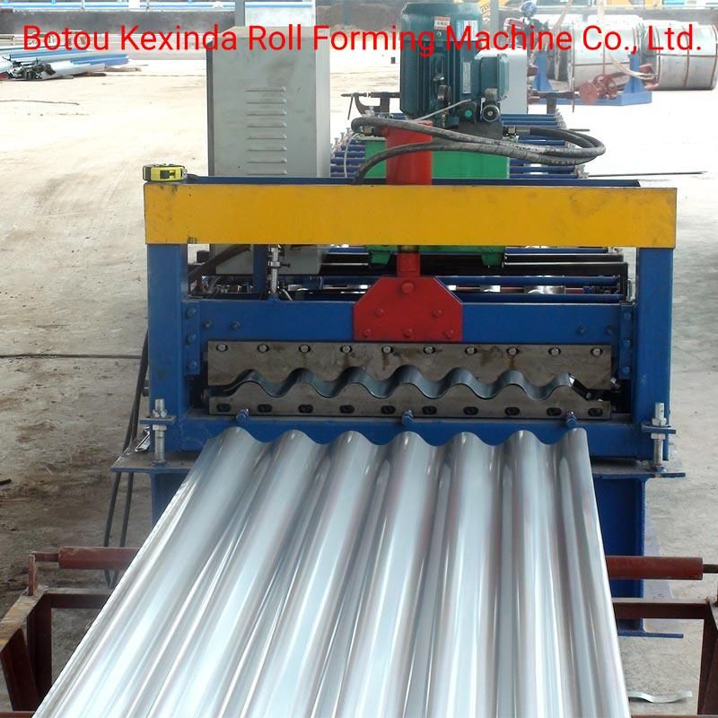 780 CNC Metal Aluminium Galvanised Gi / Aluzinc Wave Roofing Sheets Corrugated Making Machine