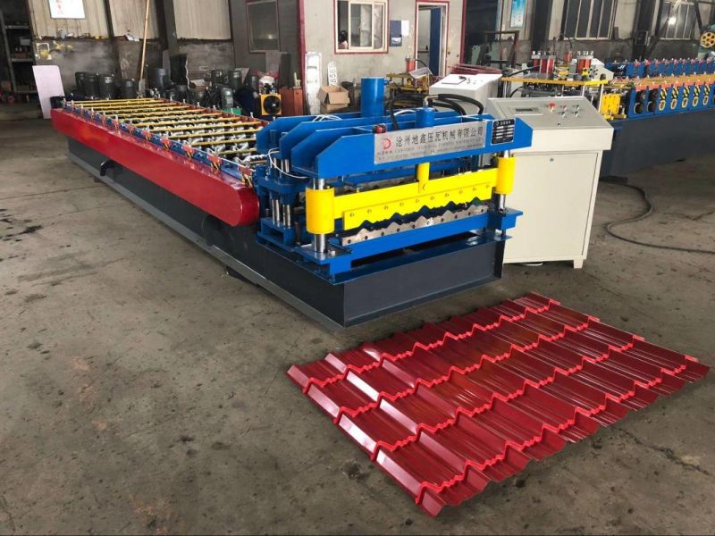 Hot Sales Zimbabwe 740 Q Tile and 686mm Trapezoidal Roofing Tile Roll Forming Machine