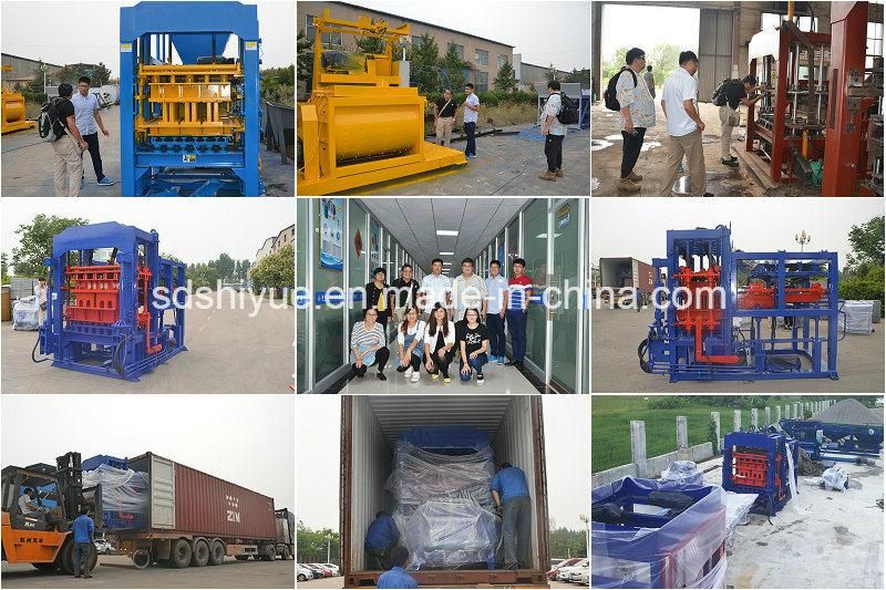 Hydraulic Concrete Hollow Block Paving Brick Making Machine with Customized Moulds