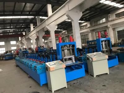 High Speed Full Automatic Hydraulic Motor Drive Metal CZ Purlin Cold Roll Forming Machine