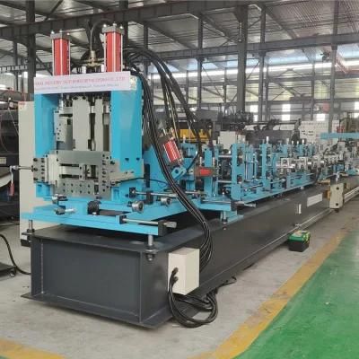 Automatic Changed CZ Purlin Cold Roll Forming Machine Interchangable CZ Channel Machine