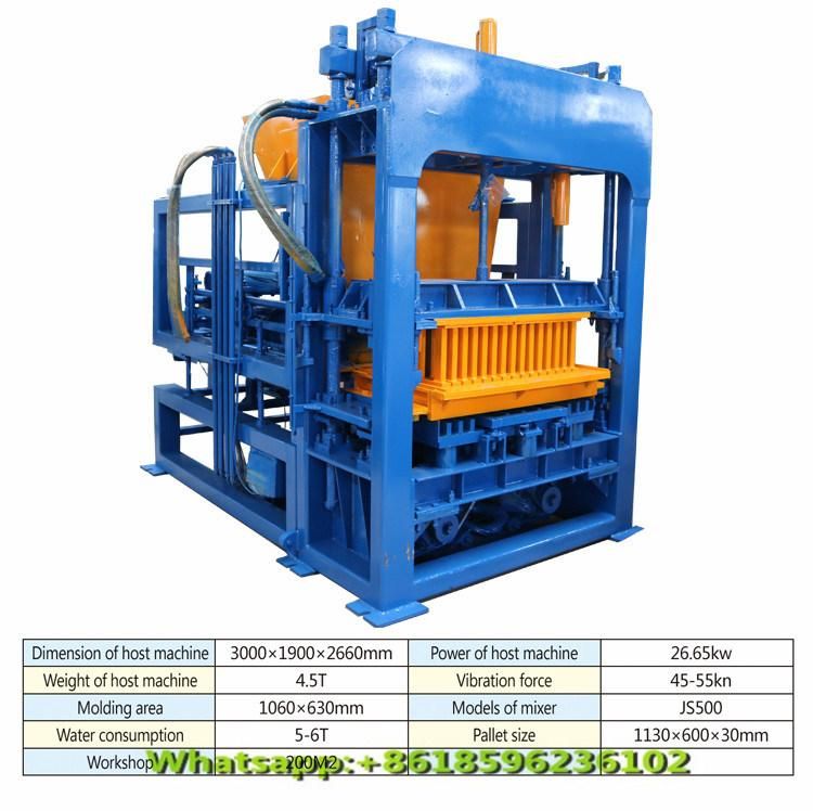 Qt5-15 Hydraulic Method Block Machine, Automatic Cement Block Moulding Machine, Concrete Brick Machine, Hollow Block Compressor