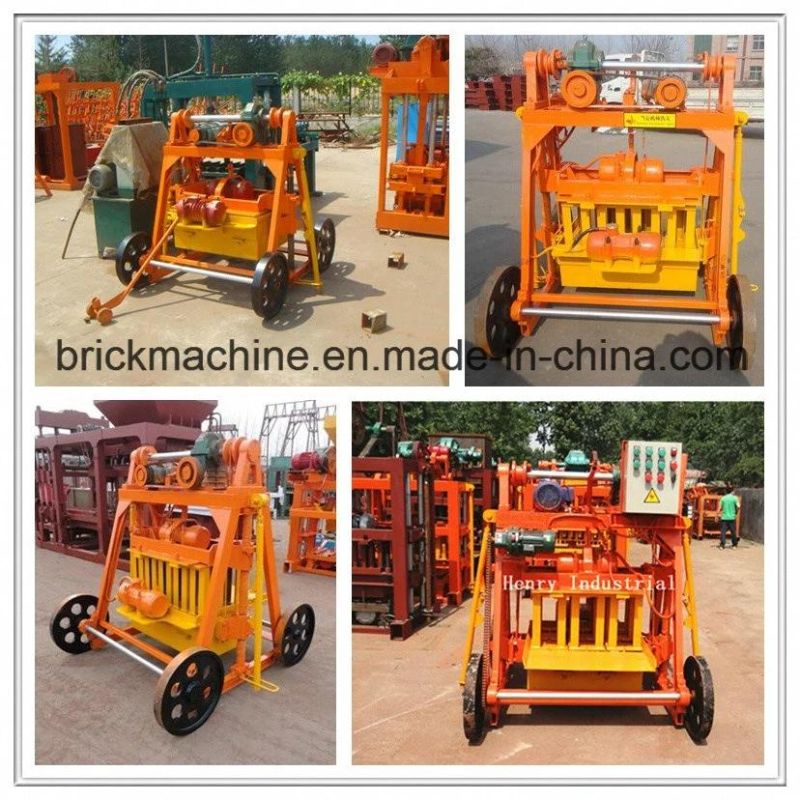 Qmy4-45 Mobile Block Machine Line Hollow Block Making Machine