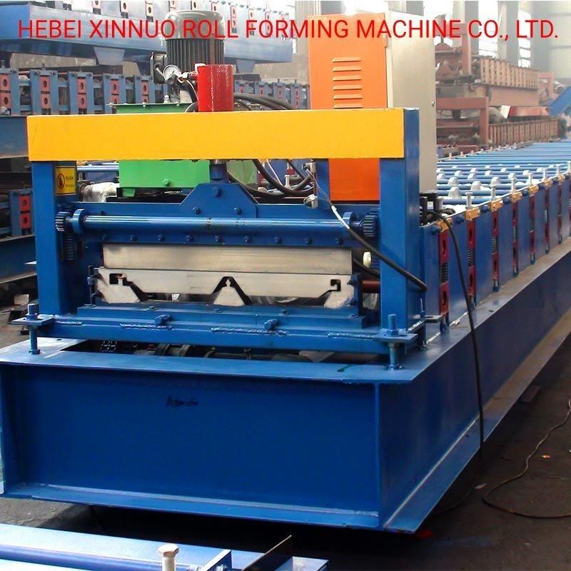 PLC Control Easy Operation 760 Joint Hidden Roofing Sheet Roll Forming Machine