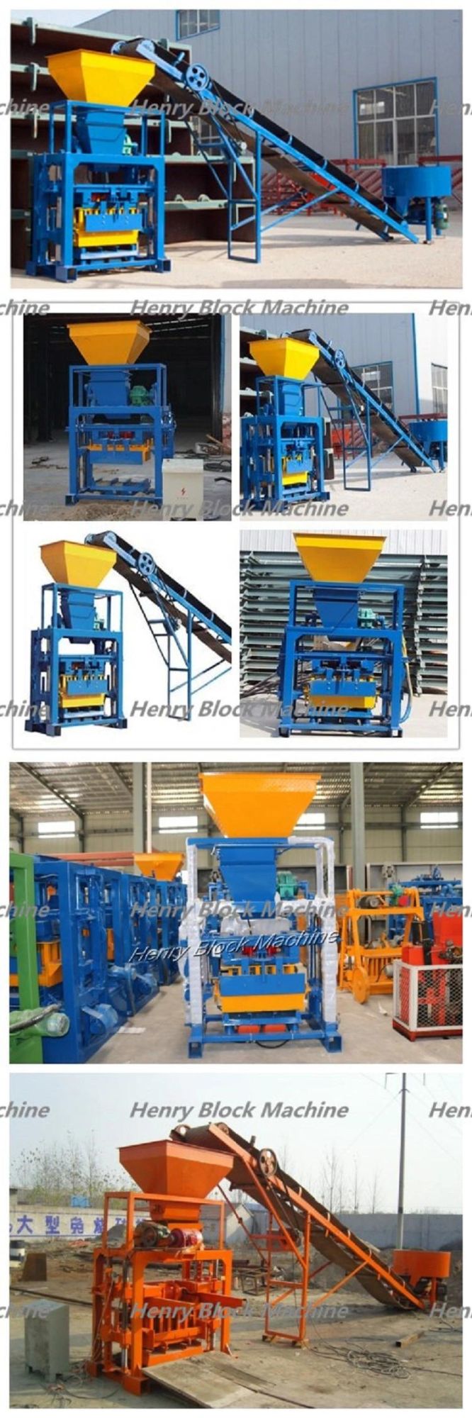 Qt 40-1 Manual Concrete Block Moulding Machine Hollow Brick Machine