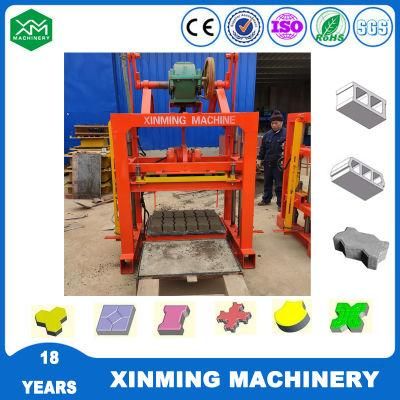 Xinming Qtj4-40 Block Forming Machine Concrect Block Making Machine Brick Making Machine with Small Investment