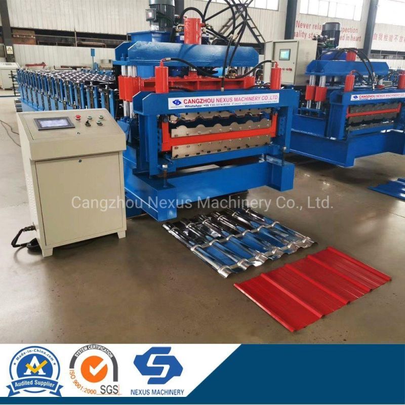 Versatile Sheet Roll Forming Machine Step Tile Roofing Sheets Tilespan Making Production Line