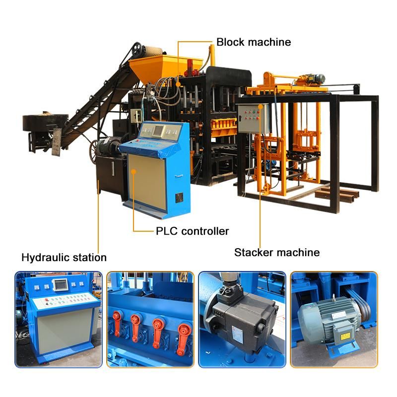 Qt4-18 Automatic Concrete Hollow Block Machine Moulding Brick Making Machine