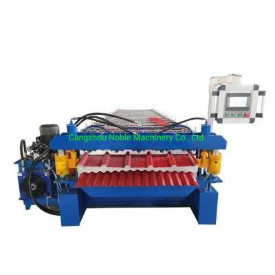 2021 New Roof Use Double Layer Corrugated Profile Steel Roofing Sheet Roll Forming Machine Roof Tile Making Machine