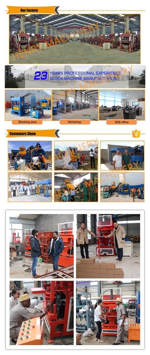 Hr1-10 Full Automatic Soil Clay Interlocking Brick Making Machine Earth Brick Machinery