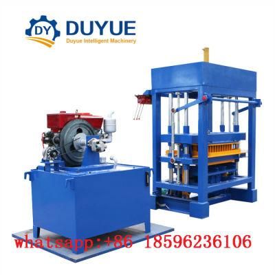 High Quality Qt4-30 Semi Automatic Hydraulic Block Machine Without Electricity