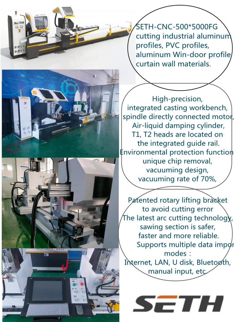 Aluminum Window Door Machinery CNC Double Head Cutting Saw /Mitre Saw for Aluminum Window Making